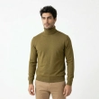 Men's Turtleneck Sweater - Soft Cashmere Blend Pullover with Ribbed Cuffs and Hem - Classic Fit Winter Knitwear