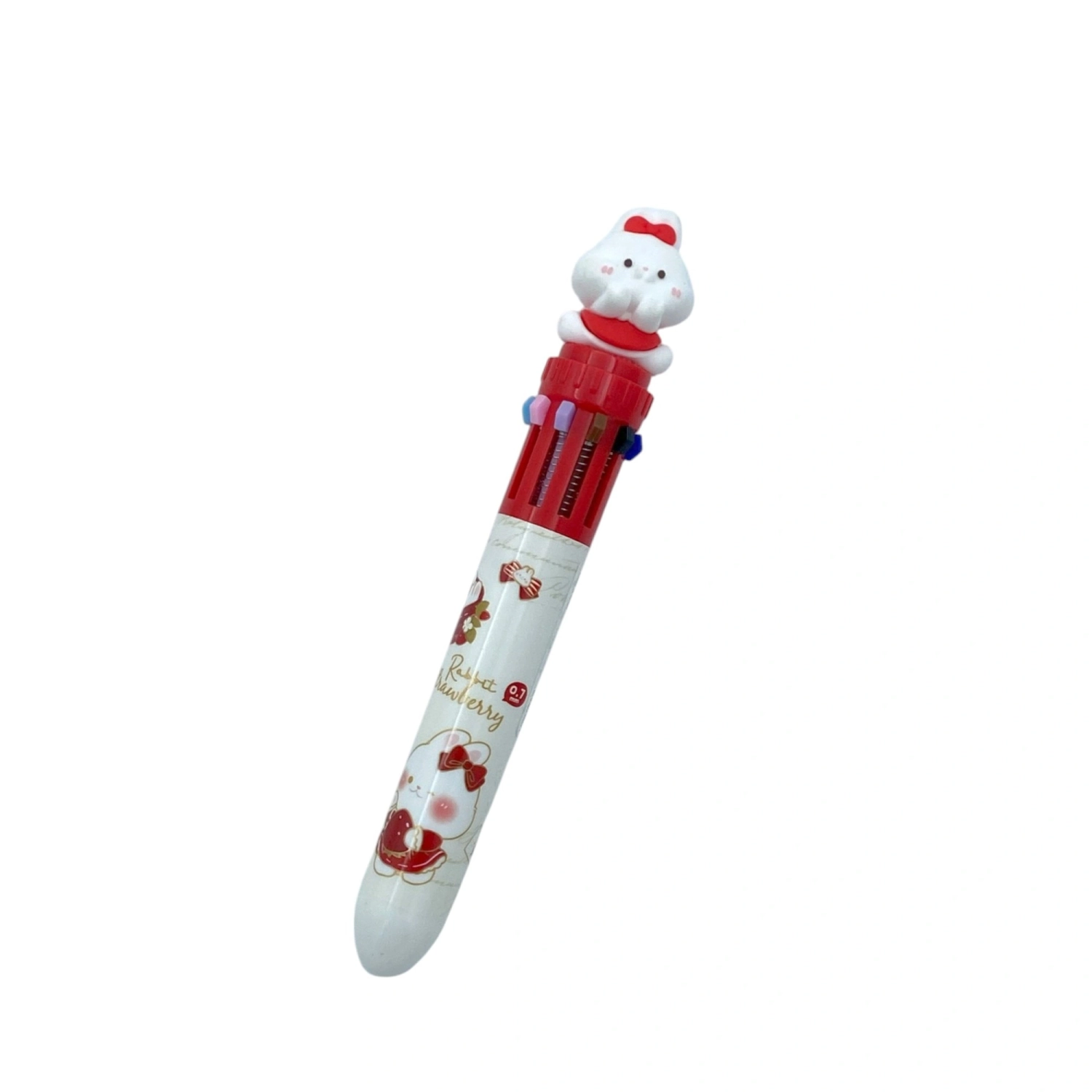 Sweet Rabbit Strawberry Series Ten Color Ballpoint Pen